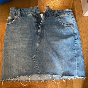 NWT Topshop Jean Skirt